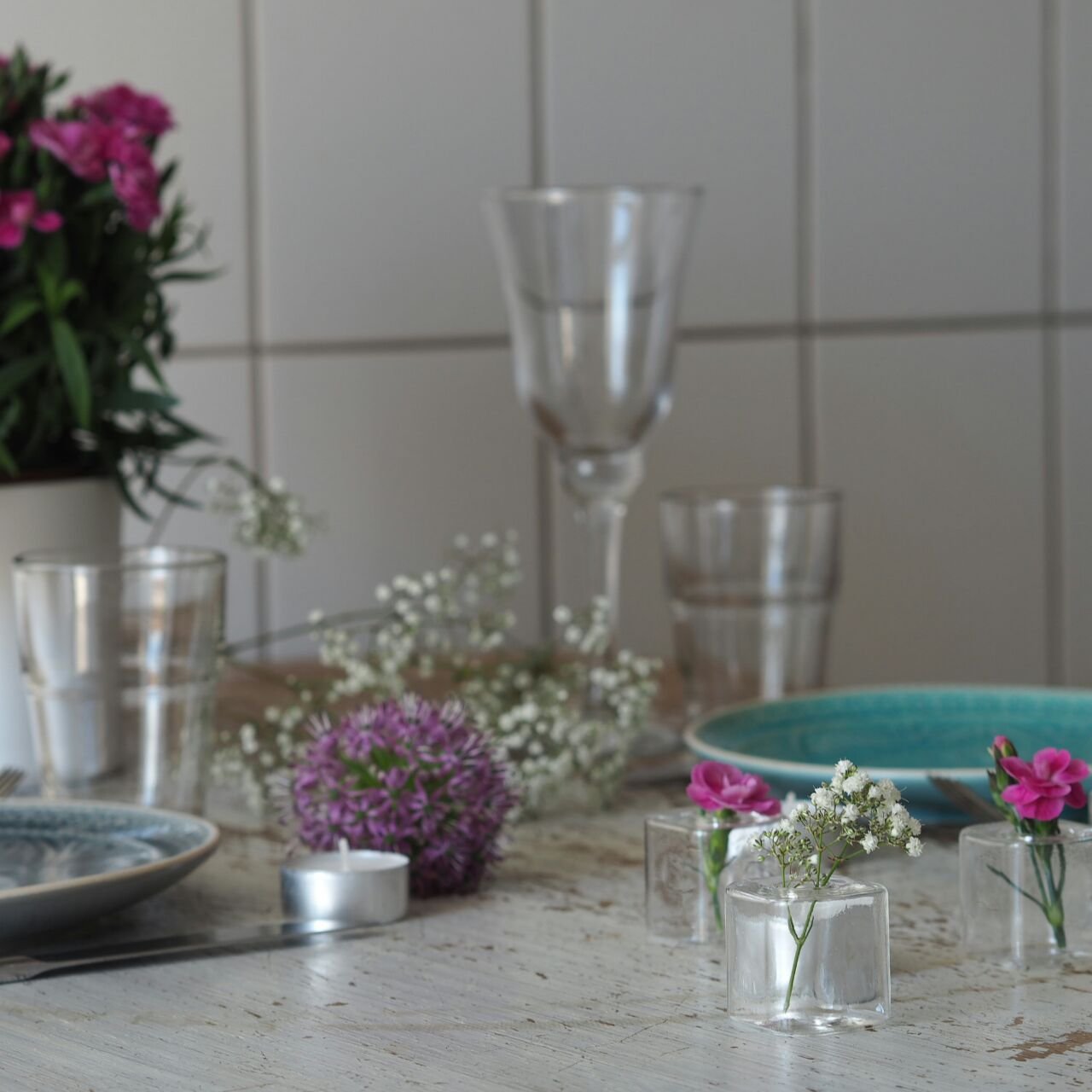 Vaso Da Parete In Vetro A Forma Di Fiore – 13x12 Cm, Trasparente, Per Casa E Giardino, Regalo Nozze