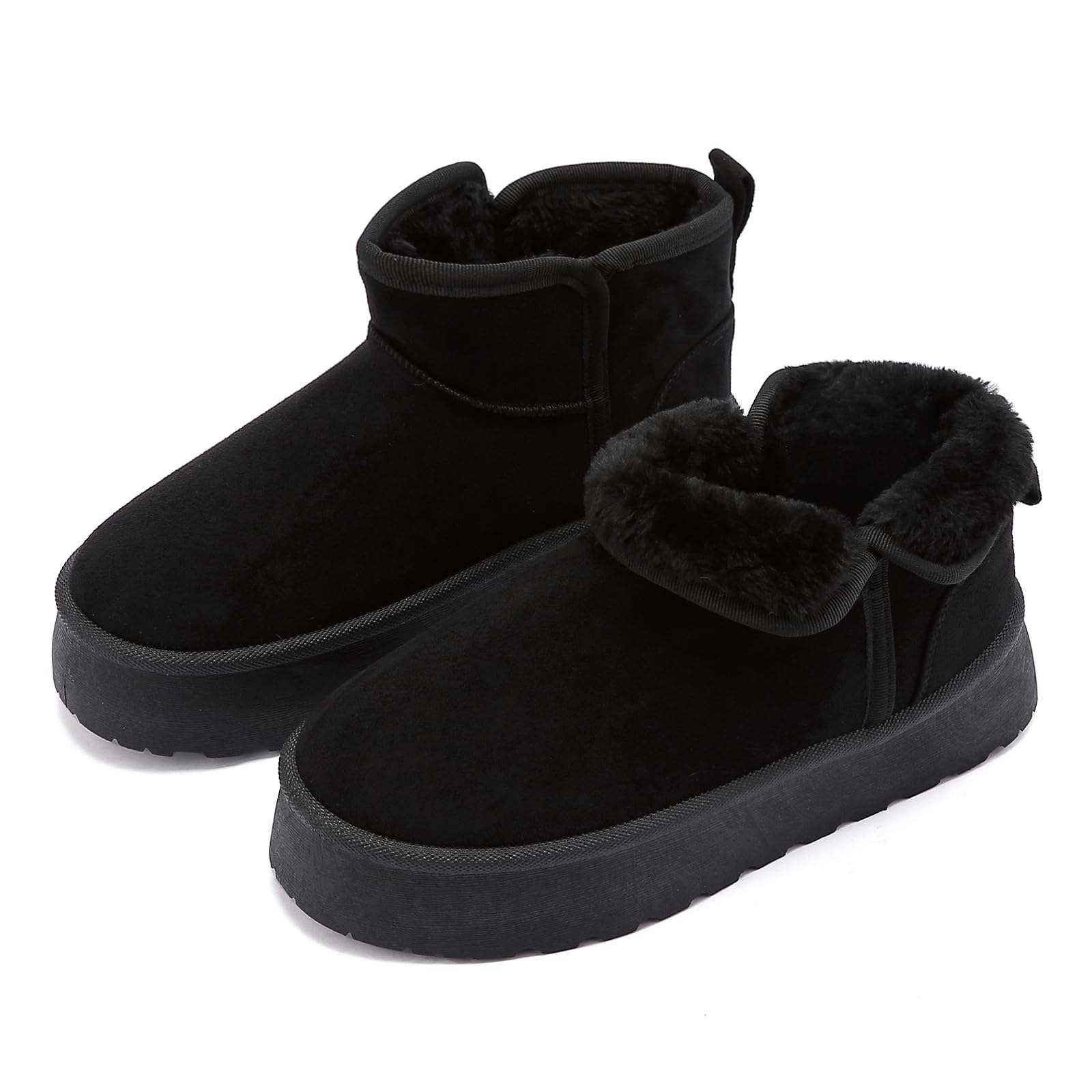 Pelbiuqik Stivali Donna Invernali Classic Platform alla Moda Scarpe da Neve, Impermeabile Caldo con Antisdrucciolo Stivaletti