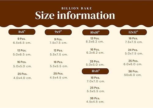 Miniatura 3 de Brownie Cutter inoxidable 100% 8,9,10,11,12 pulgadas, resistente bandeja para hornear o rebanadora que asegura bordes crujientes perfectos para