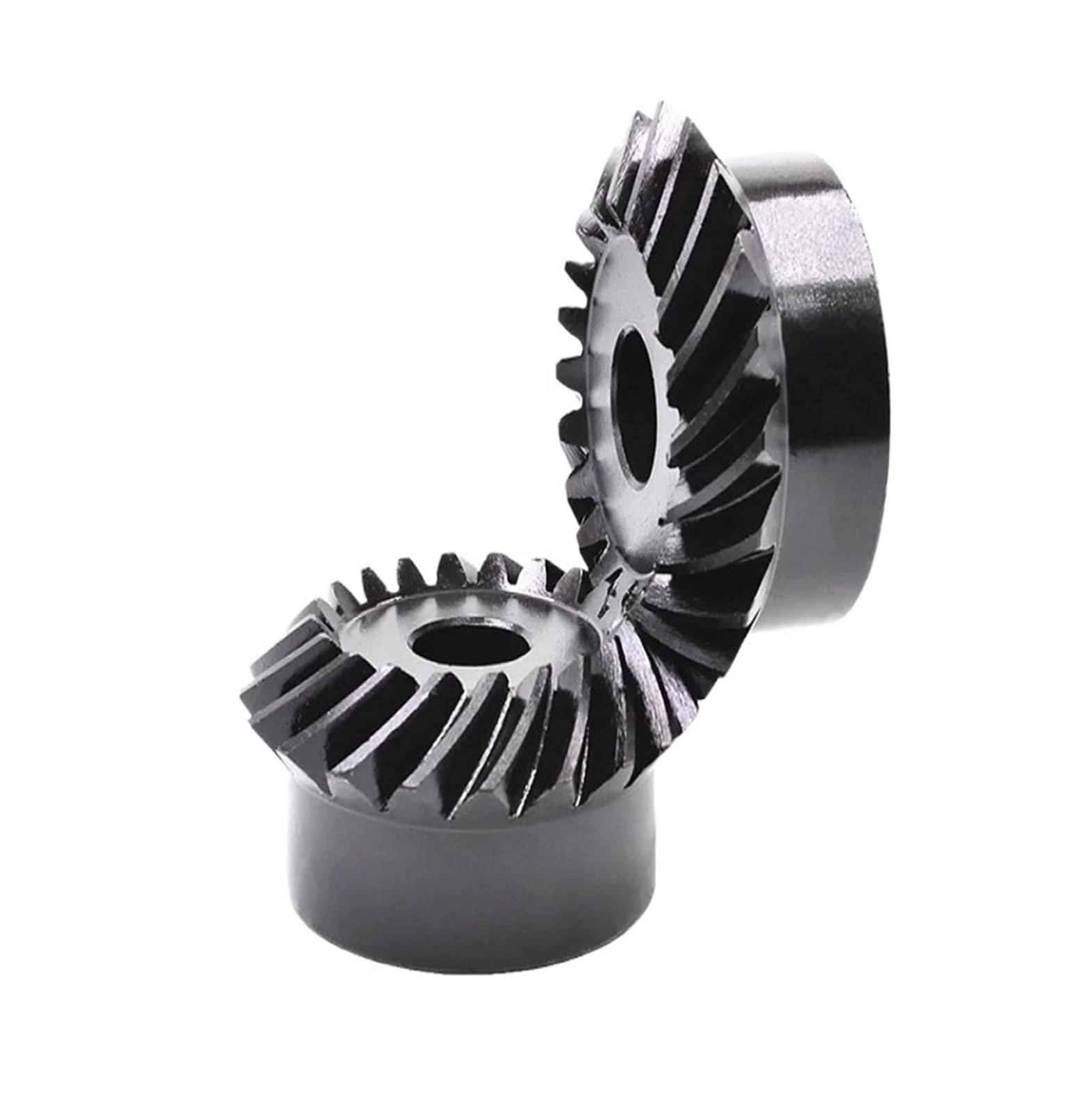 Bevel Gear Pinion Hardware Mechanical 1Pc 2Mod Spiral Bevel Gear 20T/25T/30T Steel Tapered Wheel Pinion Helical Left/Right-Hand Helical Gear(30T Left Spira 1pc)