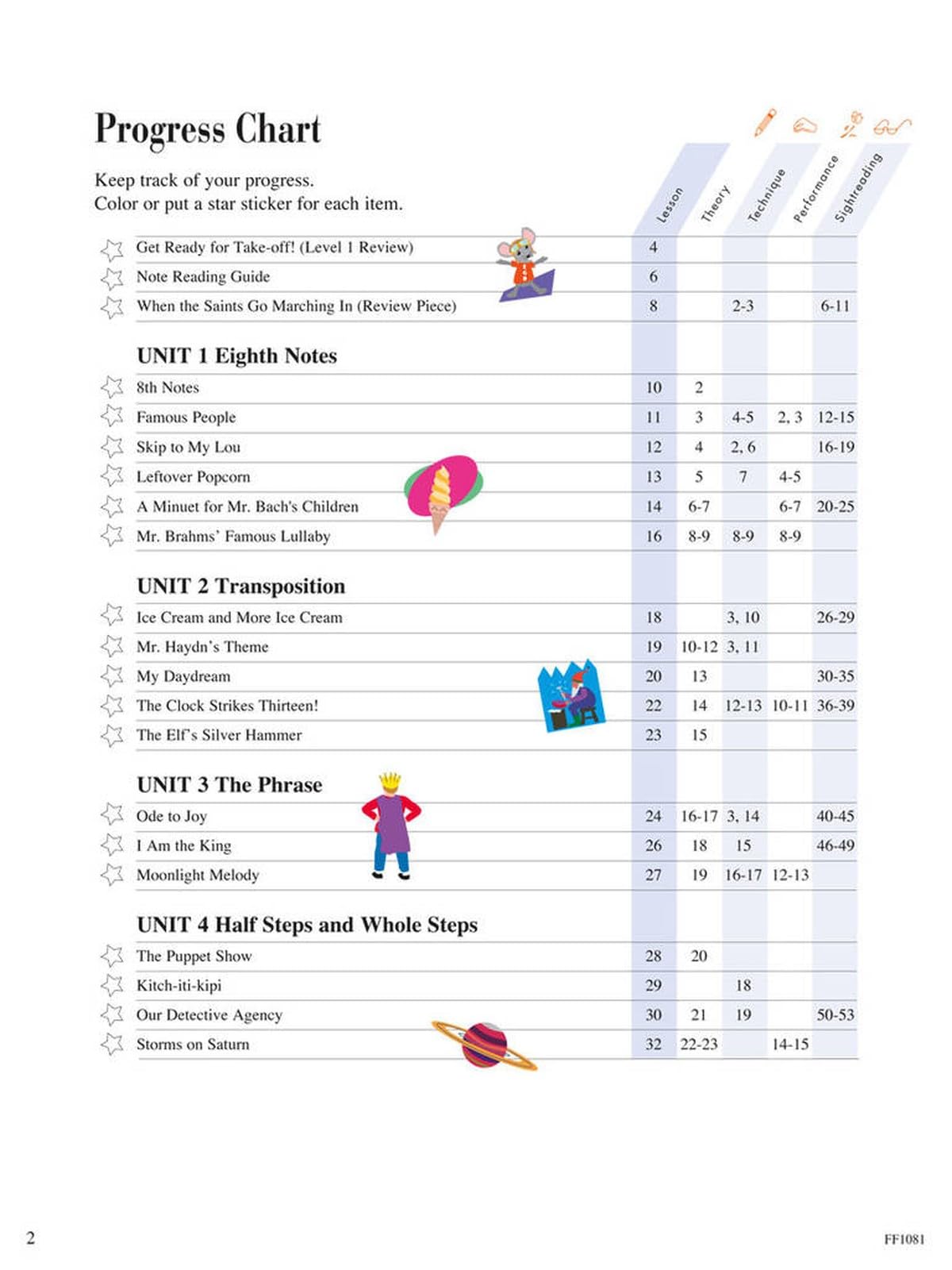 Piano Adventures: Lesson Book - Level 2A, 2nd Edition | Beginner Piano Method | Learn Eighth Notes Chords and Sight Reading | Sheet Music Songbook for Early Learners | Faber Piano Book for Kids — Amazon image 14