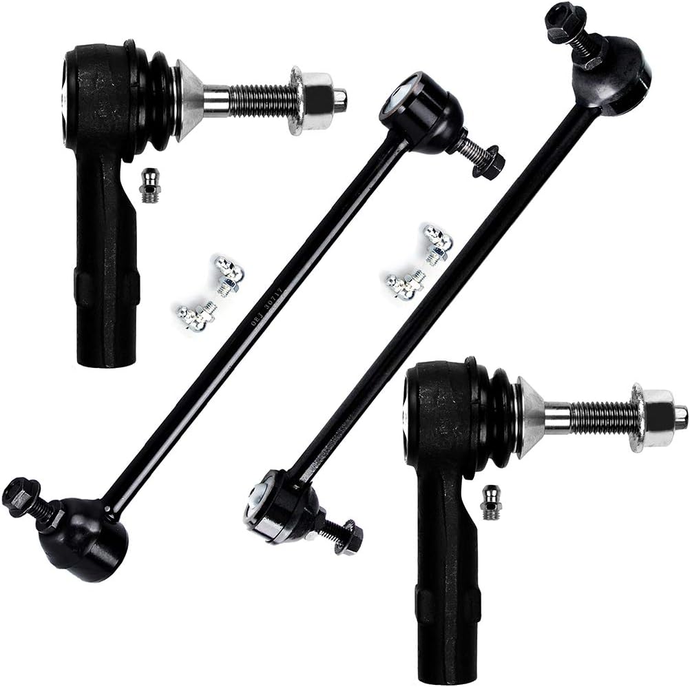 ASAPE K750019 Suspension Kit 4pcs - Tie Rod End x2, Stabilizer Bar Link Kit x2, Compatible With for Five Hundred 2005-2007
