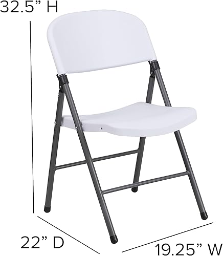 Miniatura 73 de Flash Furniture Mirra - Sillas plegables de plástico para fiestas y bodas, asientos ligeros para eventos comerciales con capacidad de peso estático