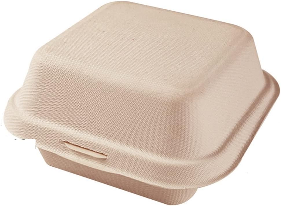 FMURY 20/40/50Pcs Lunch Box Lunch Box Bakery Container Fruit Burger Cake Meal Preparation Packaging Food Container(D)