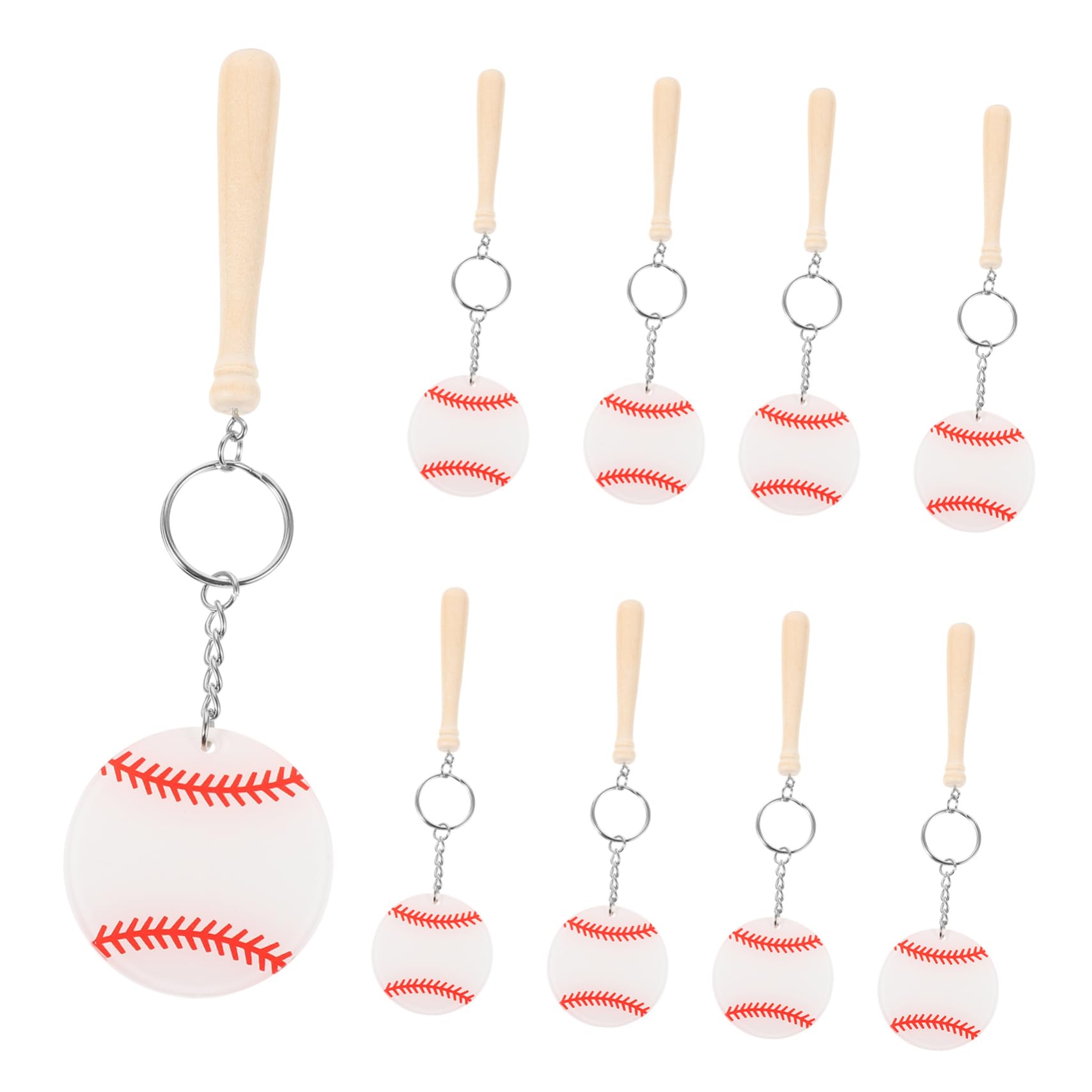 TOYANDONA Baseball Schlüsselanhänger Weiche Und Dekorative Schlüsselketten Für Taschen Sportliches Zubehör Einzigartiges Für Sportliebhaber Farbenfrohes Design