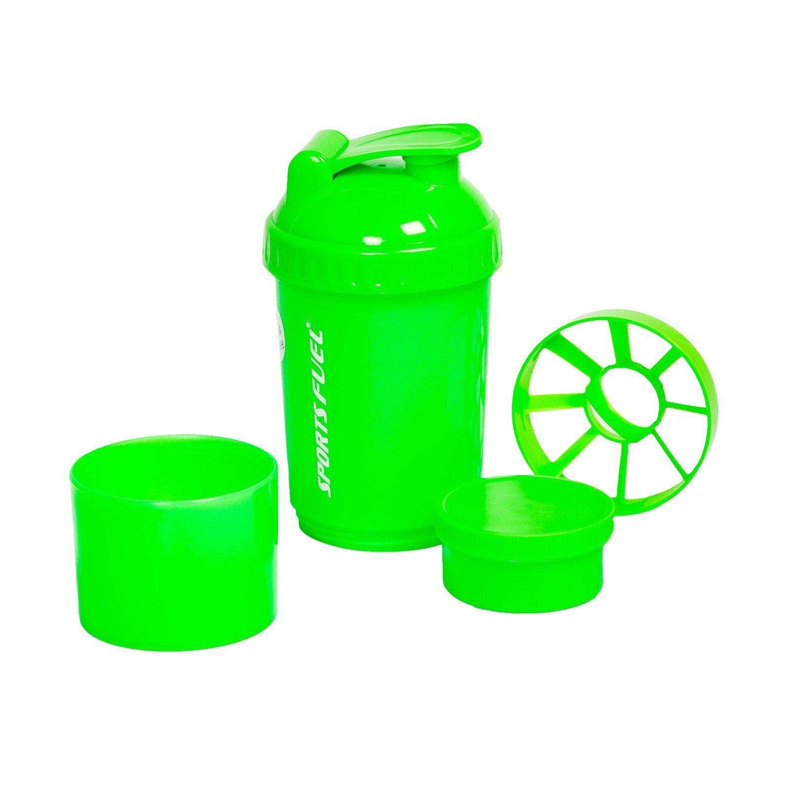SportsFuel Plastic Protein Super Shaker, Small - 500 ML (Green)