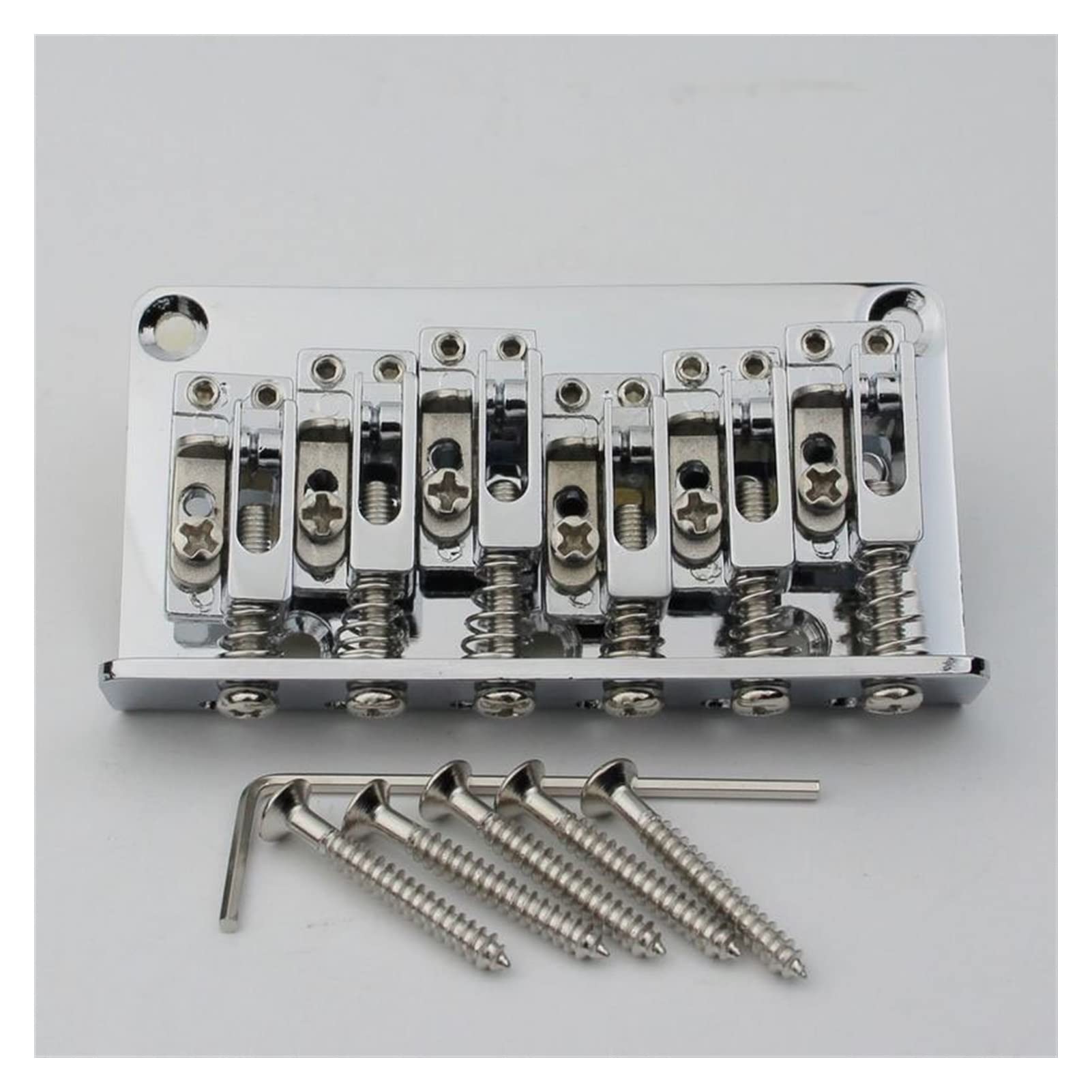 Electric Guitar Bridge 12-saitige Brücke Brücke Chrome E-Gitarre-Hardtail-Brücke Für ST