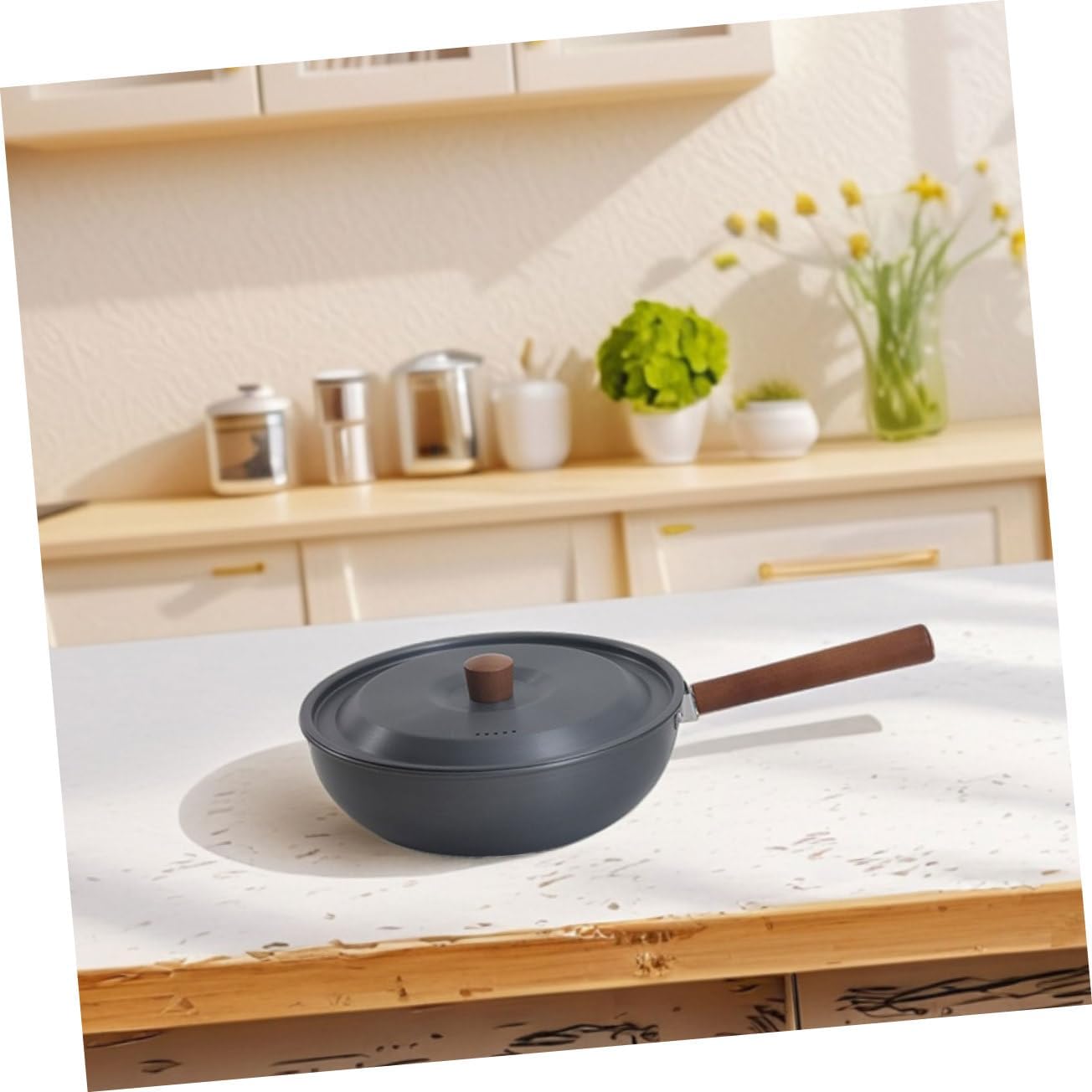 Portable Outdoor Cooking Pot Camping Skillet Compact Stove Camping Mess Kit Nonstick Surface Easy Cleaning for Hiking