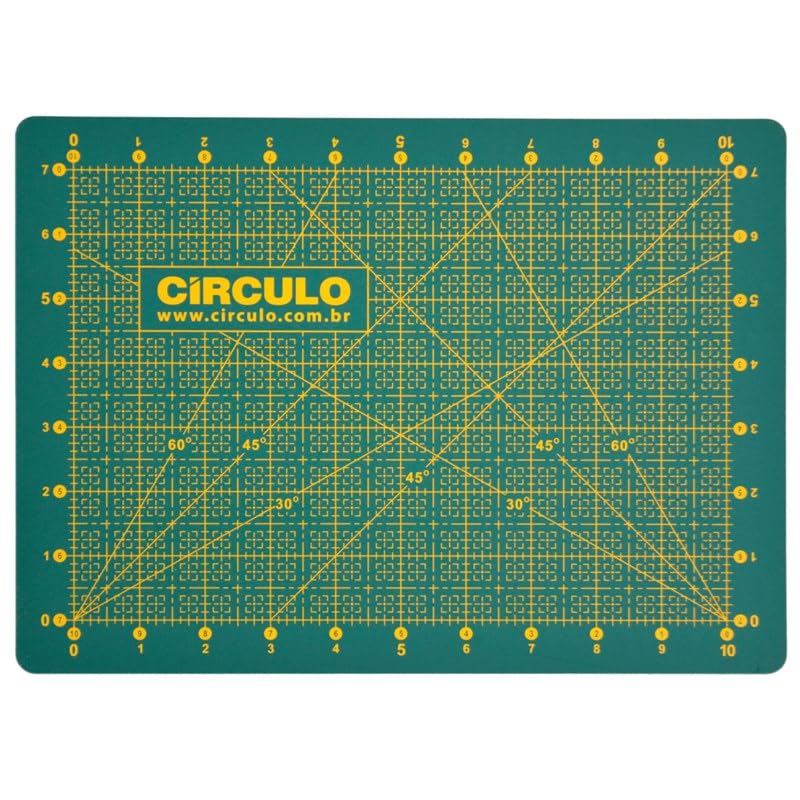 Base Para Corte De Tecidos Verde 30Cm X 22Cm Círculo