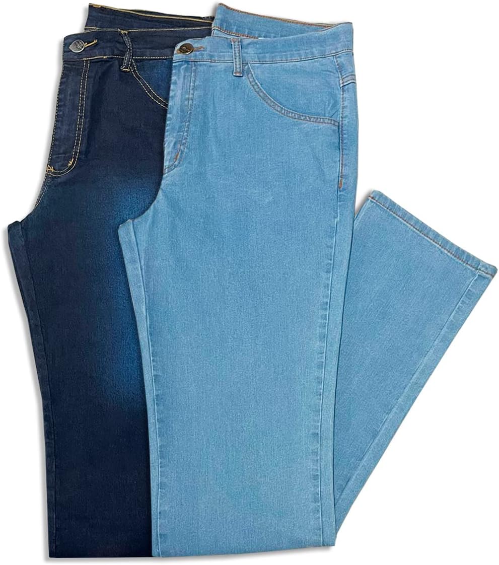 Kit 2 Calças Jeans Masculina Tradicional