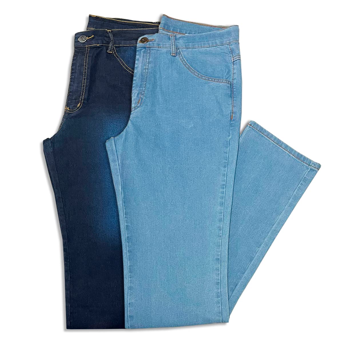 Kit 2 Calças Jeans Masculina Tradicional