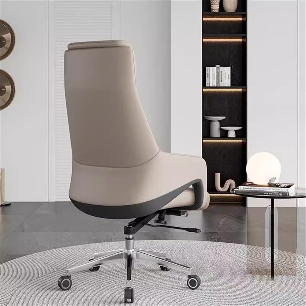 Sedia operativa con Blocco dell'inclinazione e Ruote girevoli, Comoda Sedia da Ufficio per Ufficio e Sala Lettura （Black-One Size）