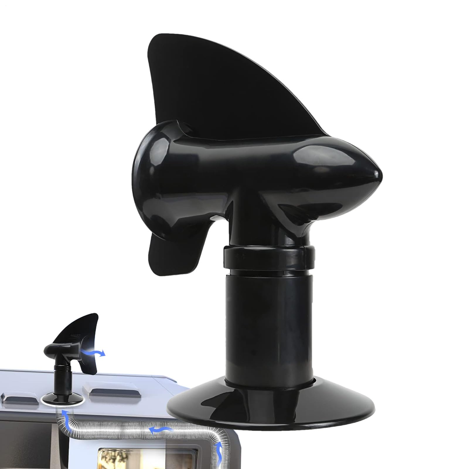 Ventilateur de toit rotatif 360° résistant aux intempéries pour combles