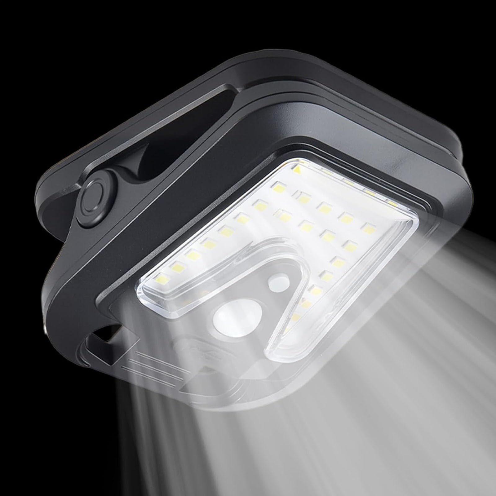 Solarne światła bezpieczeństwa LED z czujnikiem ruchu lampa USB, automatyczne włączanie/wyłączanie, 4 lampy zatrzaskowe do ogrodu, garażu, podjazdu, patio, podwórza, werandy, schodów, balkonu