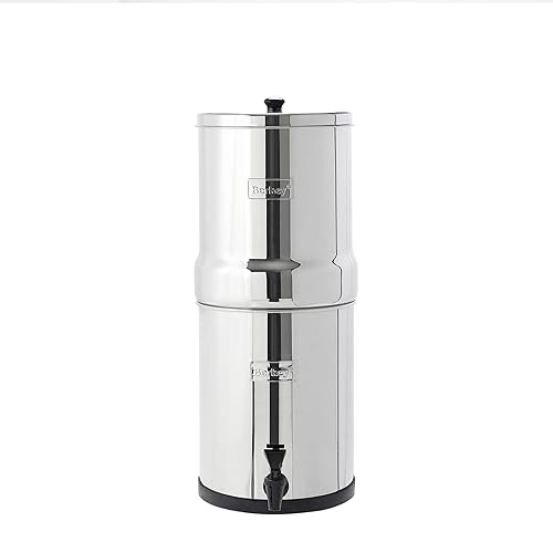 Miniatura 3 de Travel Berkey - Filtro de agua alimentado por gravedad con 2 elementos Black Berkey  Disfruta de agua potable mientras acampas, casas rodantes,