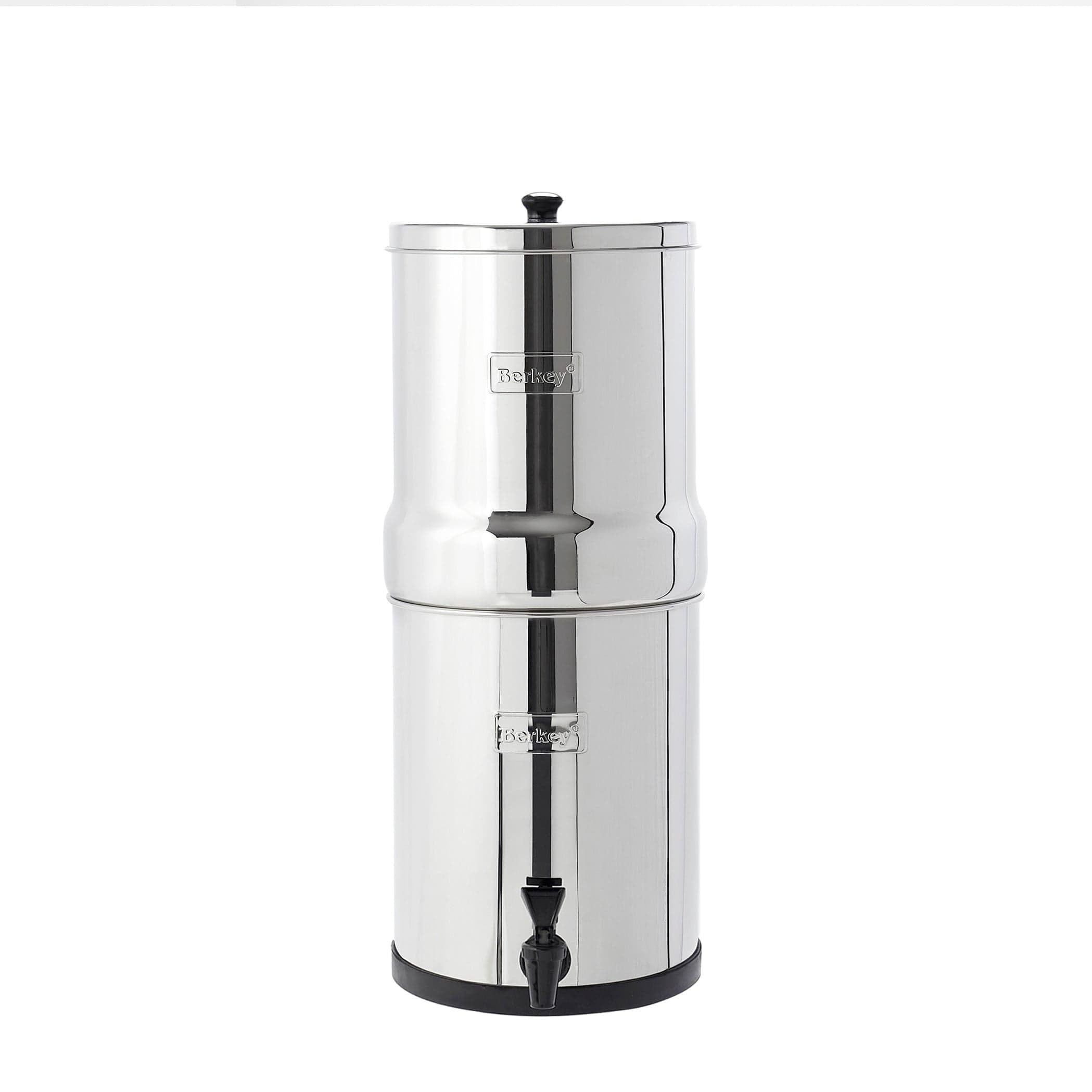 Berkey Système de Filtration d'Eau par Gravité 5.6L inox AISI 304 avec 2 Éléments Black Berkey
