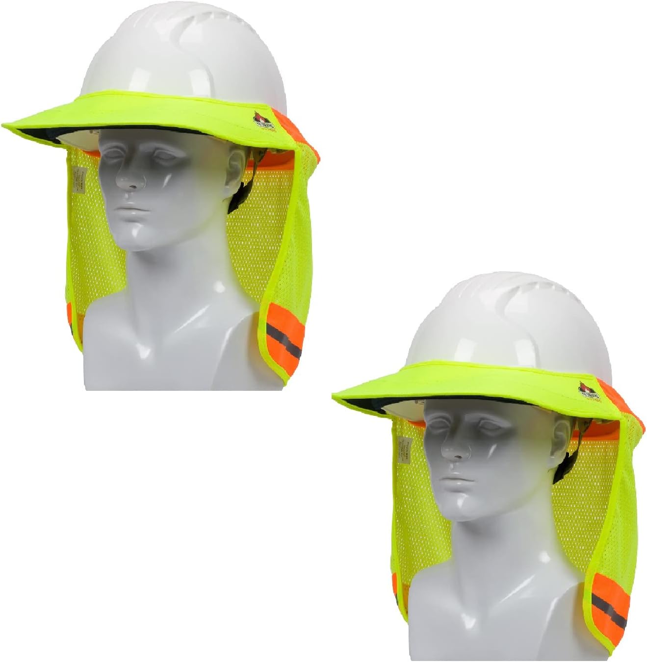 FR Treated Hi-Vis Hard Hat Visor and Neck Shade 396-801FR-YEL, (144)