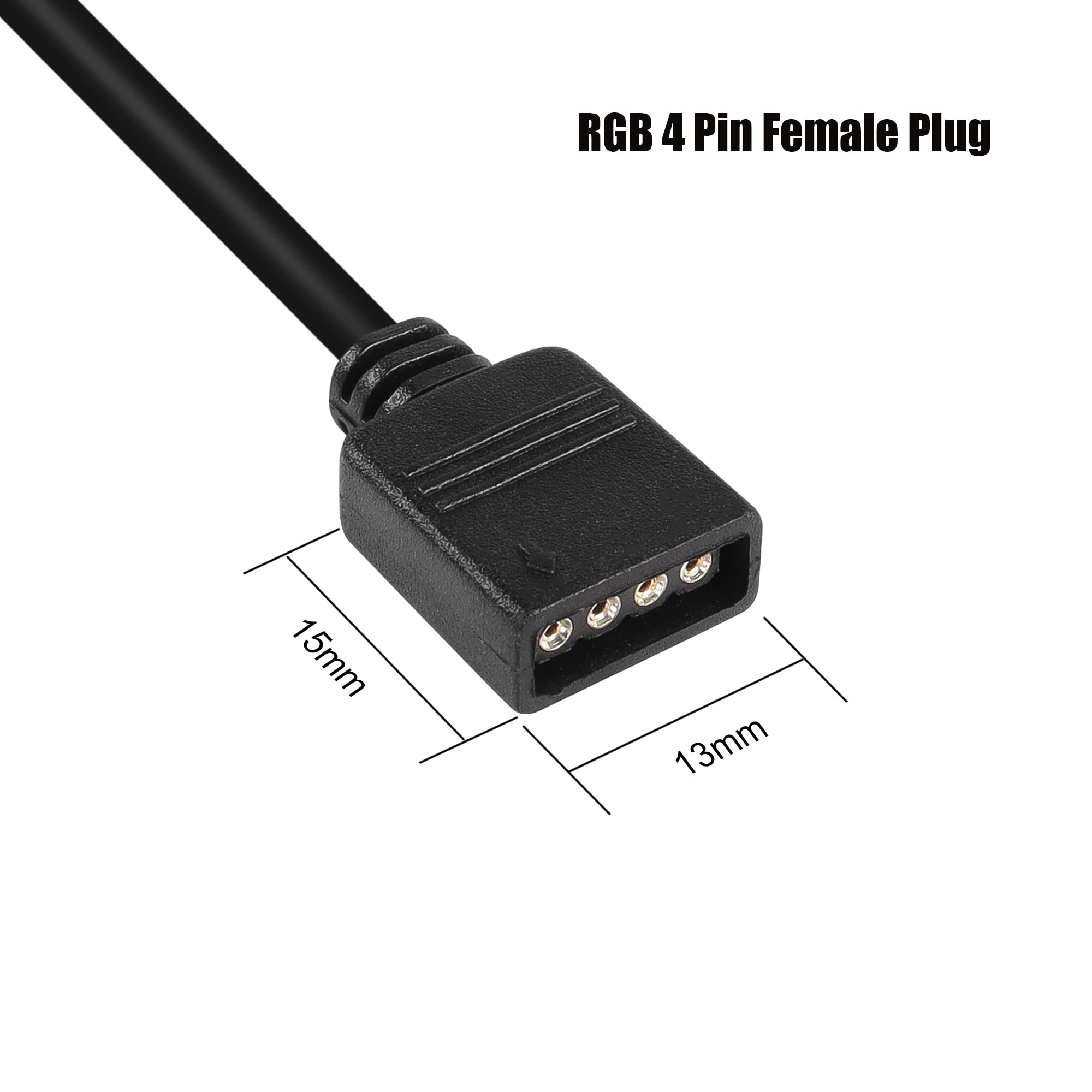 Amazon | GINTOOYUN 3.5mmからRGB 4ピン延長ケーブル、90度直角TRRS