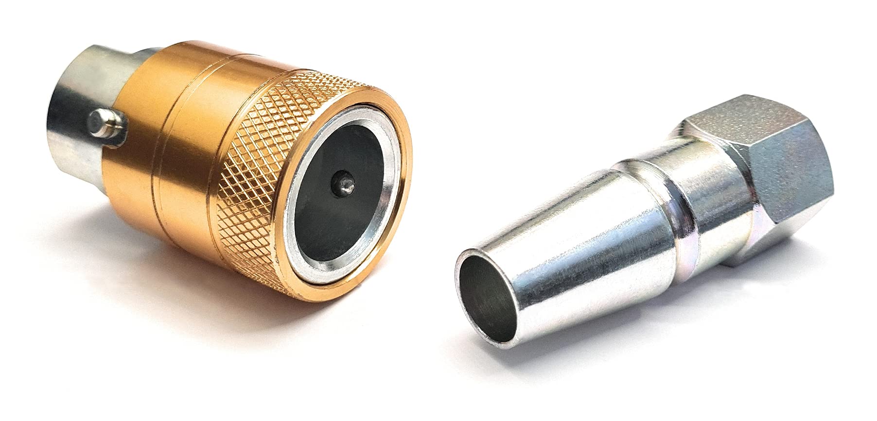 Delta-P Men's Gold Hgv Air Brake 'C' Coupling Set With 1/2" Bsp Thread For Emergency/Service Lines