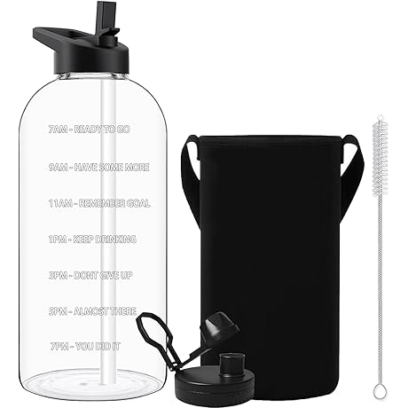 1 Gallon Glass Water Bottle: Hydrate in Style