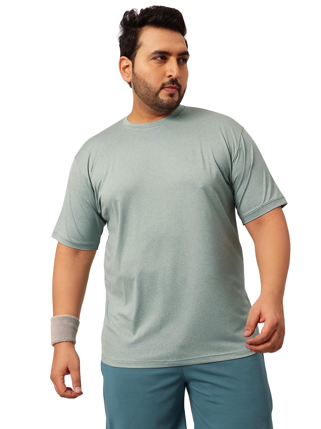 toodle plus Men Plus Size Solid Sport T-Shirt Rapid Dry Gym Tee Big Tall 3XL 9XL-picture-22