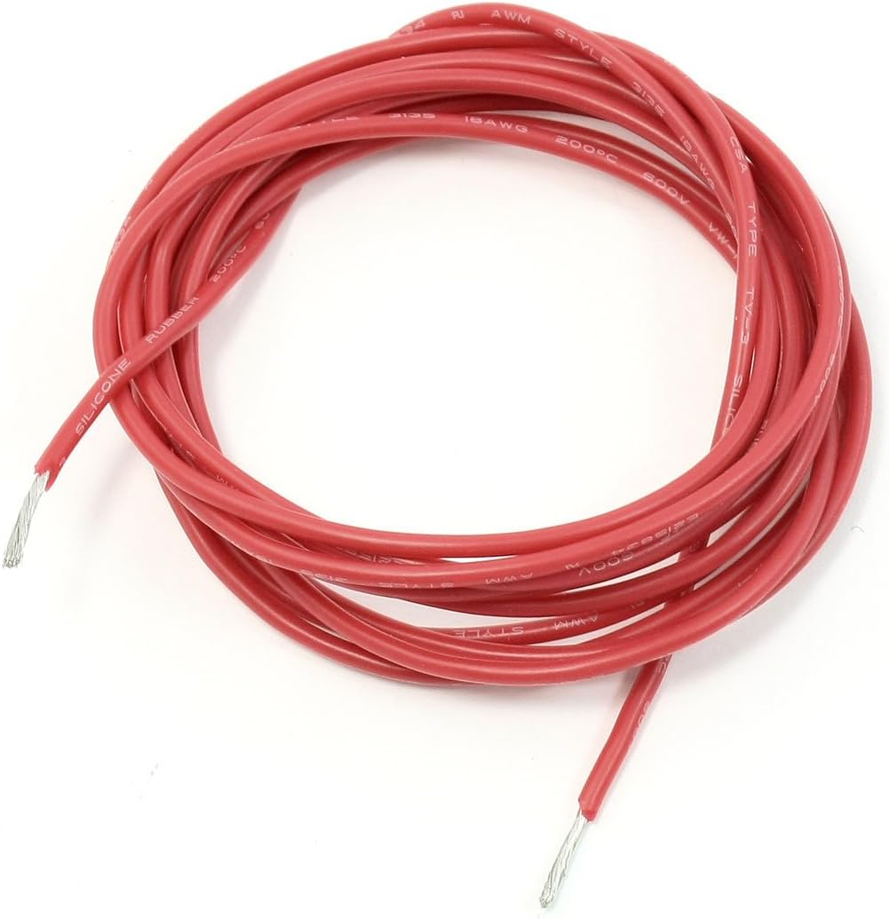 Aexit Electric (Electrical equipment) Heating Equipment Copper Core Red Silicone Wire 18# (36ry795qf401) 2 Meter