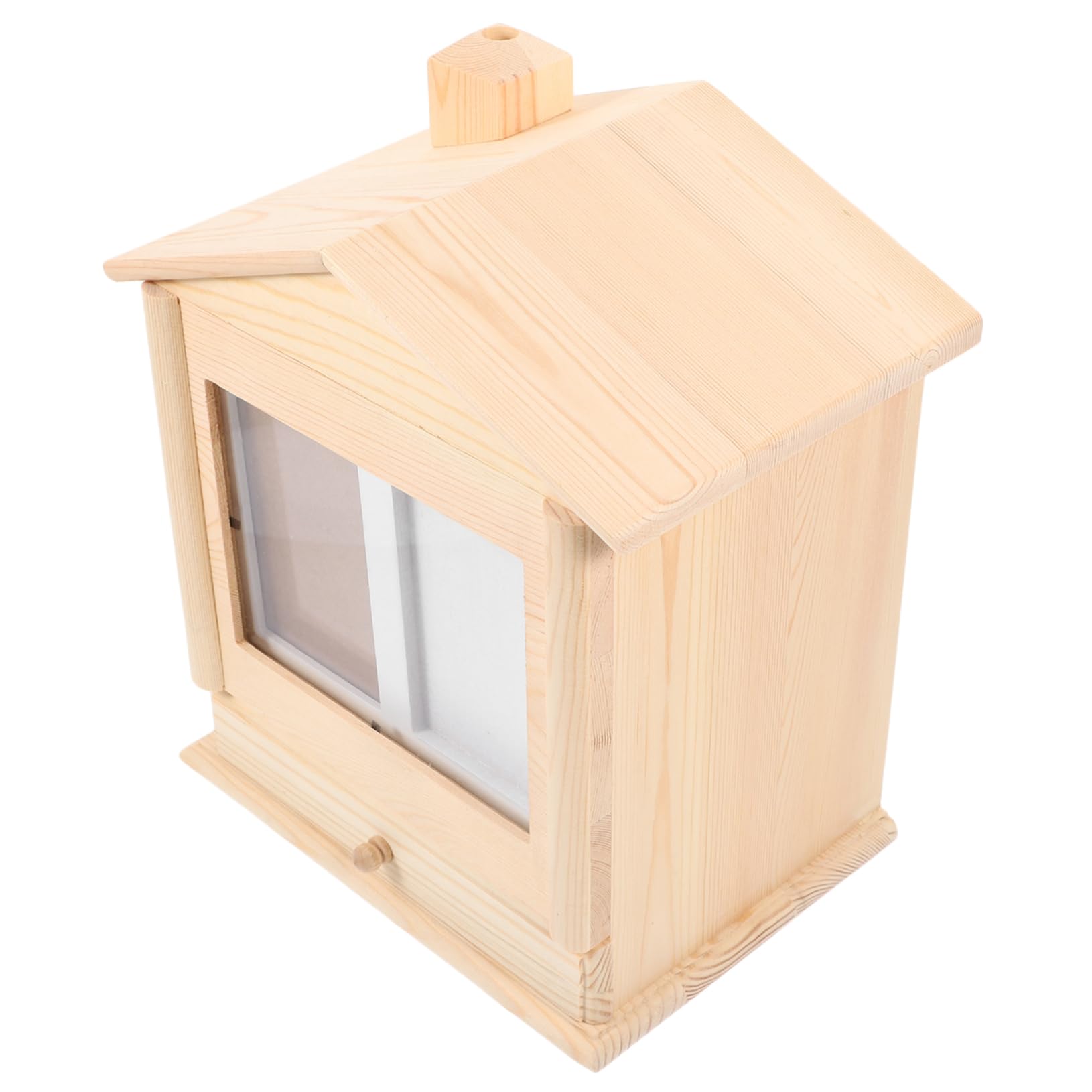Happyyami Holzurne für Haustiere Gedenkbox für Personalisierte Urne zur Aufbewahrung von Langlebige Holzauflösung mit Fotorahmen für Trauerbewältigung