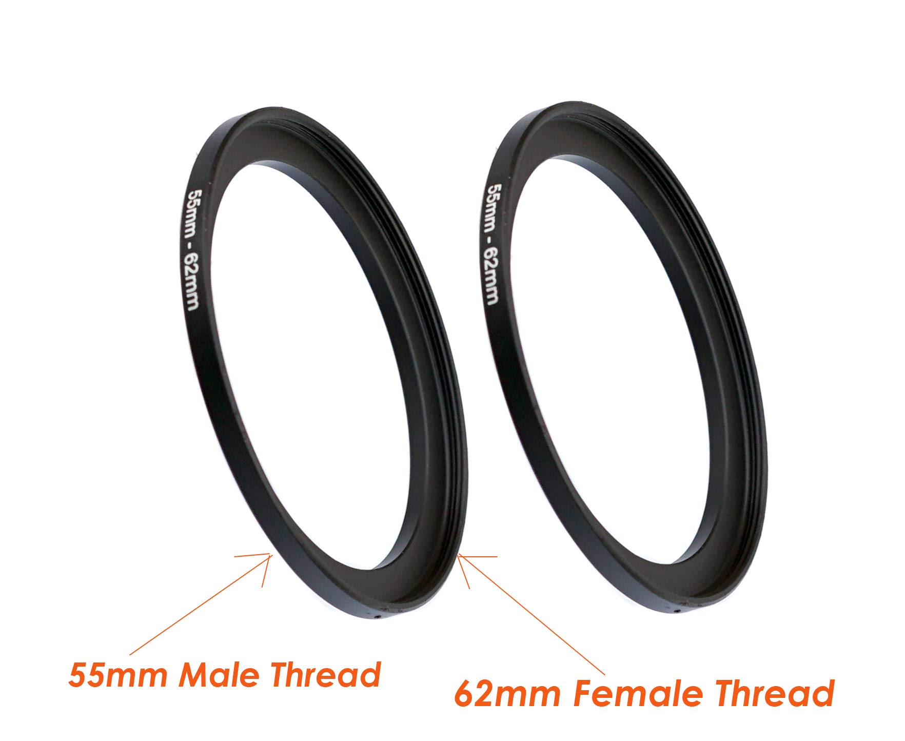 55mm To 77mm Step-Up Filter Ring Adapter For Camera Lenses