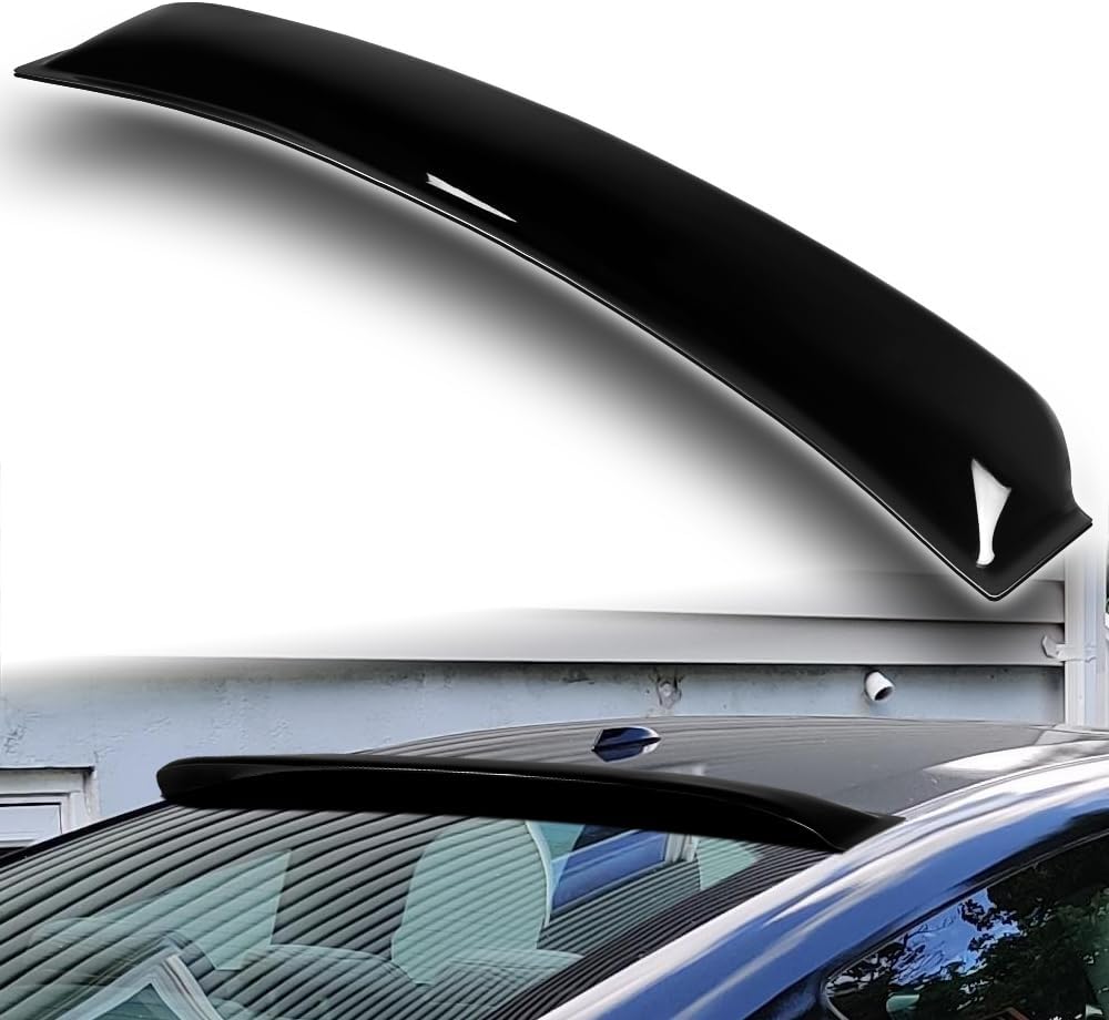 Black ABS Rear Window Roof Spoiler Wing Compatible with 2012-2015 Honda Civic 2DR Coupe, 2013 2014