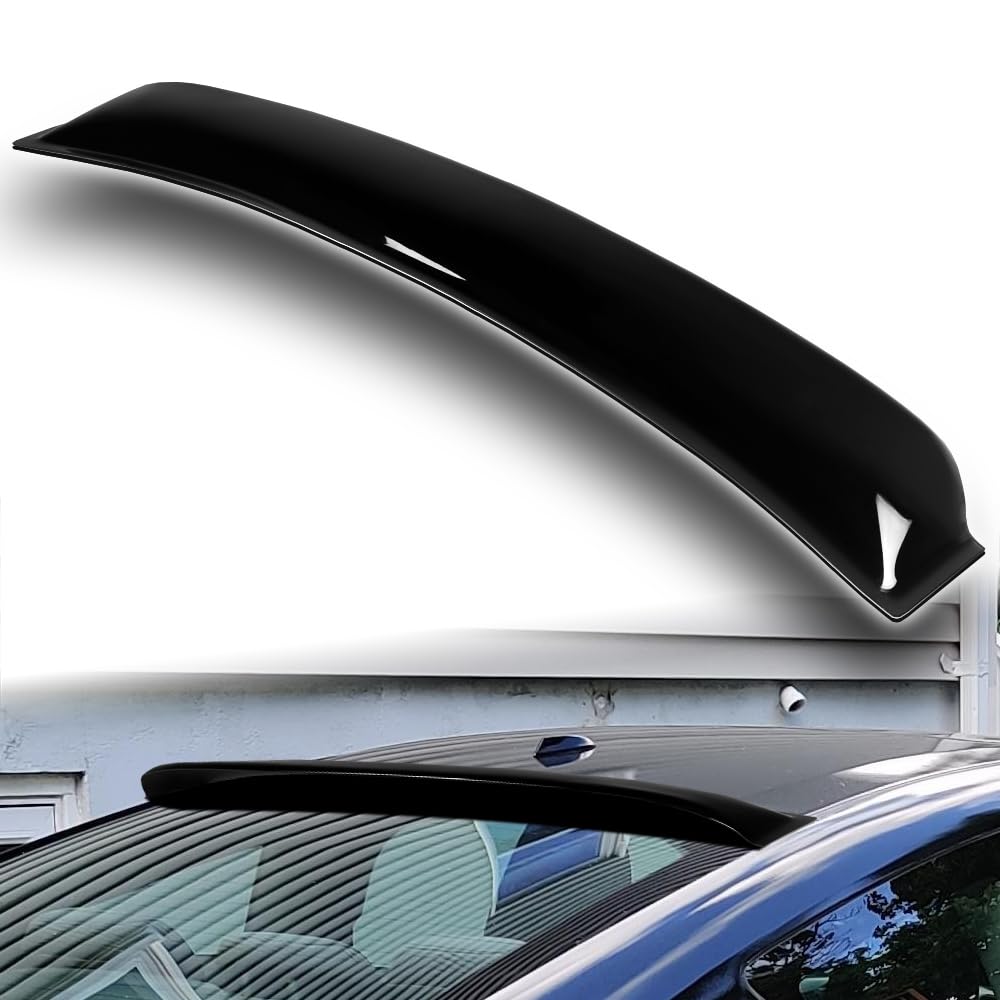 HK5 Black ABS Rear Window Roof Spoiler Wing Compatible with 2012-2015 Honda Civic 2DR Coupe, 2013 2014