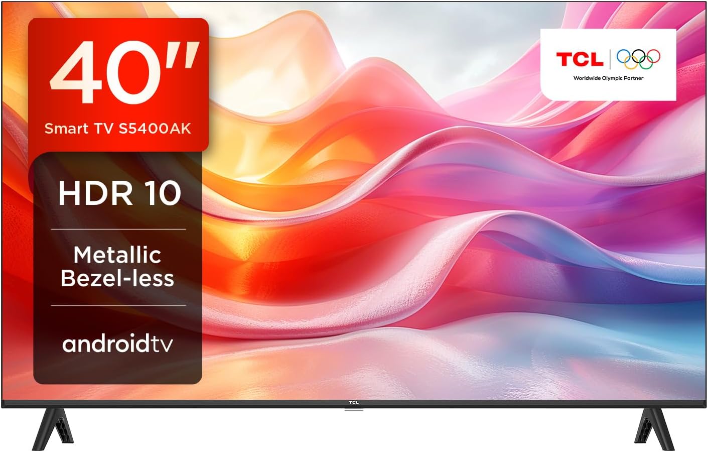 Najlepsze telewizory do 1000 zł 2025 #RankingRewolucja 1 TCL Smart TV 40 cali 40S5400A, Full HD, DVB-T2, H.265