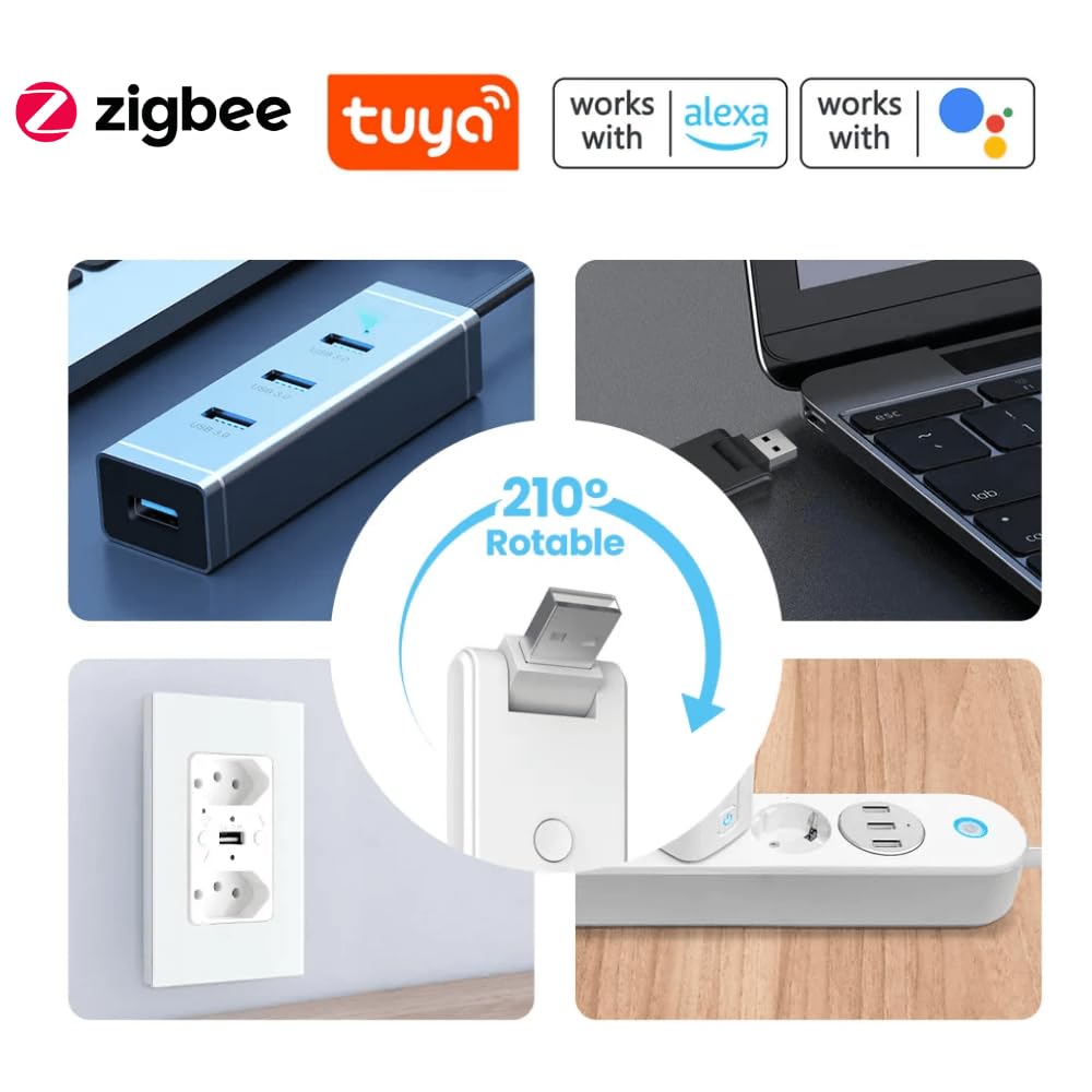 Usb Tip Zigbee + Bluetooth Ağ Geçidi Hub Gateway (Tuya, Smart Life Uyumlu)
