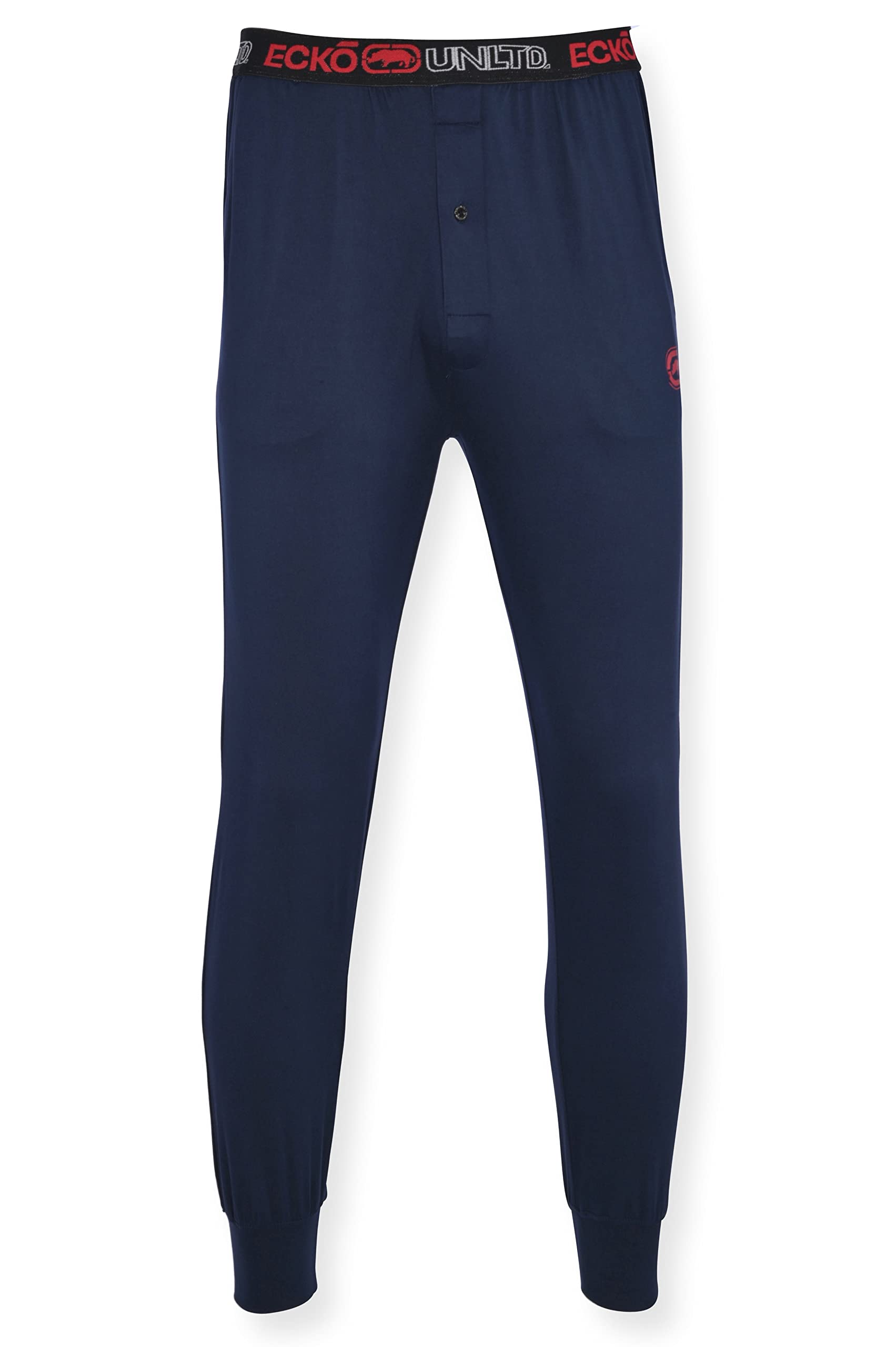 Ecko Unltd. Men's Performance Sleep Joggers With Waistband Logo, Peacoat, Small