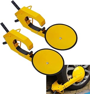ALAVENTE Car Wheel Locks, 2pcs Wheel Lock Clamp Boot Tire Claw Heavy-Duty Anti Theft Parking Boot Car Tire Claw Parking Boot Lock