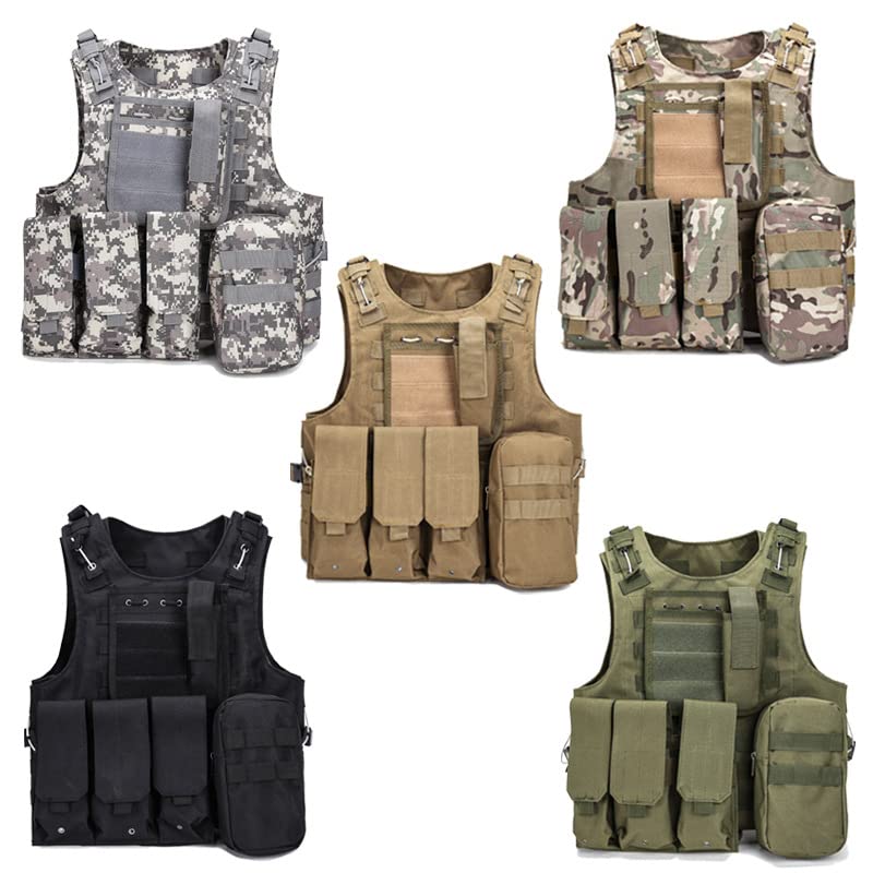Gilet Modulaire Chasse Tactique - Poche Hydratation Intégrée - Tissu Oxford 600D - Outdoor Randonnée Sport