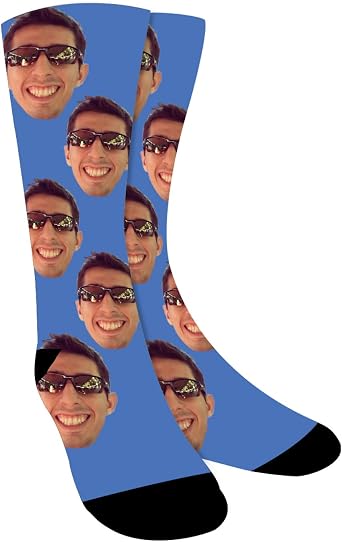 Kervaky Custom Socks with Face Dog Socks, Your Photo on Personalized Socks with Picture for Men Women