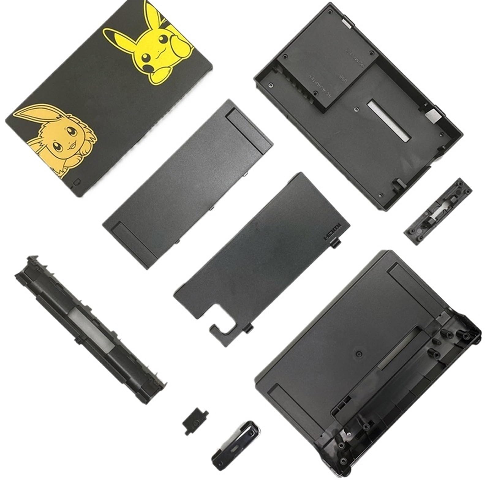 Guscio di ricambio, cover for base di ricarica, cover for dock TV, for Nintendo Switch for console Limited, for FRAGMENT(Black 3)