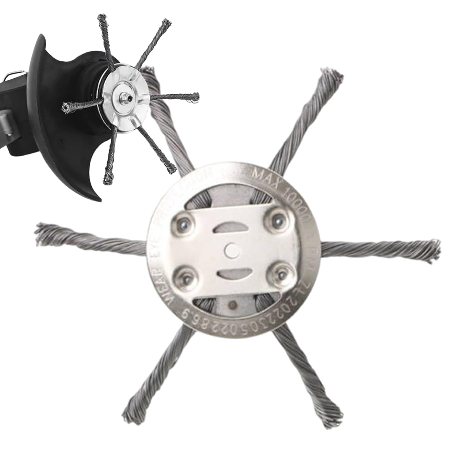 Steel Wire Trimmer Head | 6 Inch Wacker Cutter Replacement,Heavy-Duty Indestructible Trimmer Head for Garden Outdoor Farm Weeding Yard Landscaping Lawn