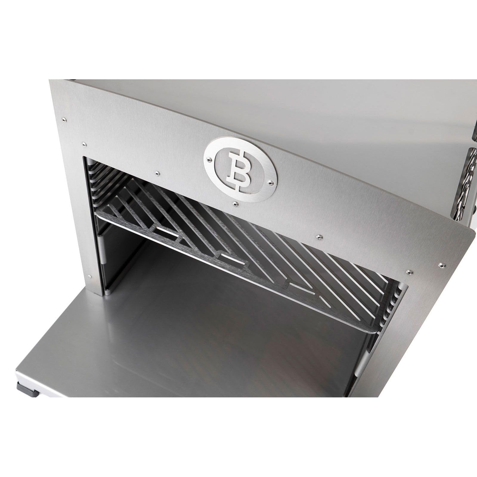 Beefer Twin Pro DE/AT 50 mbar Propan ohne Trennwand 800°C Oberhitzegrill Gasgrill Edelstahl mit Kochbuch "Der Beefer 2" im Set