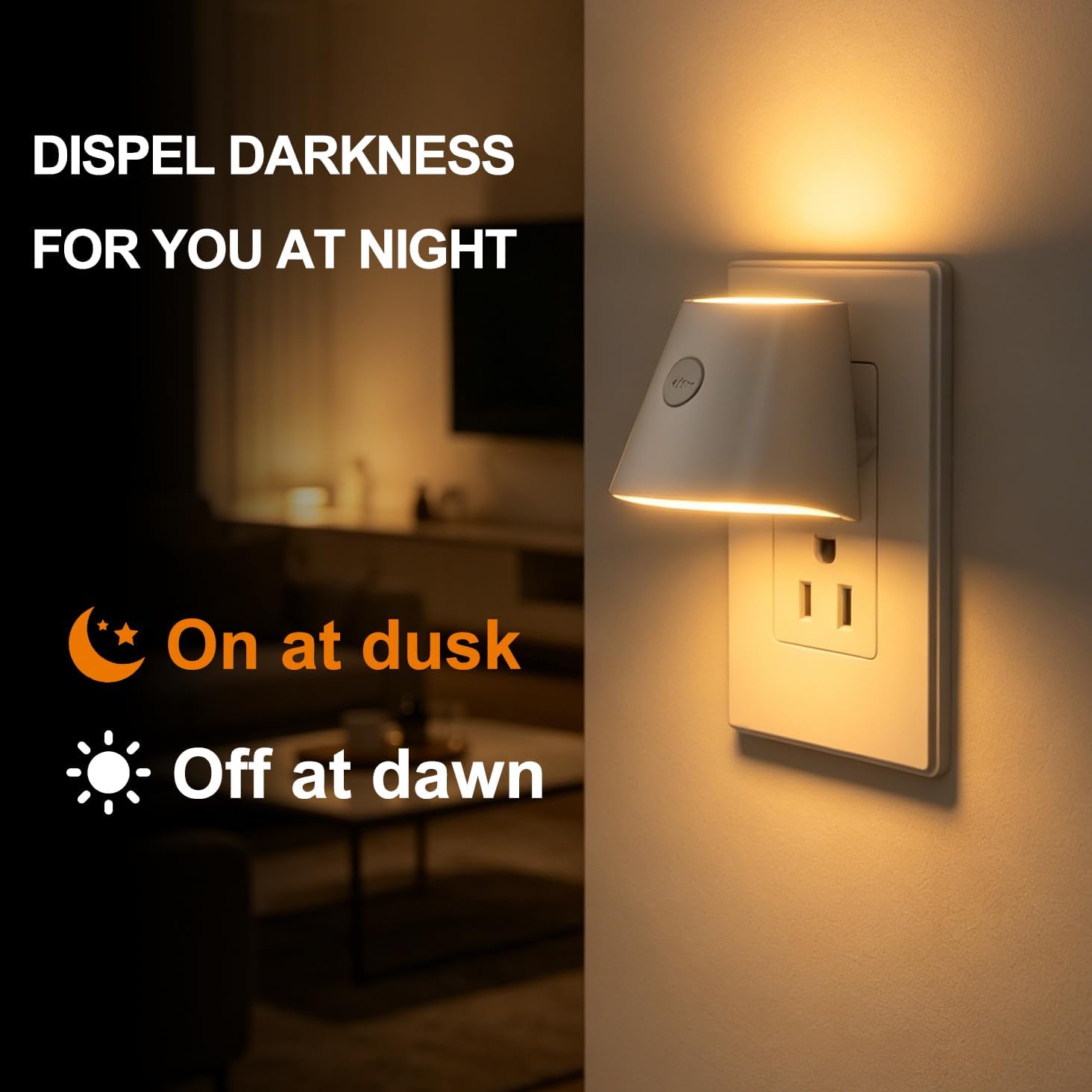 LED Night Lights Plug into Wall,Dusk to Dawn Sensor Night Light image 5
