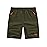 TBMPOY Men\'s Shorts 9 Hiking Running Shorts Zipper Pockets Athletic Outdoor Sports Gym Workout Short 4 Pockets Army Green S