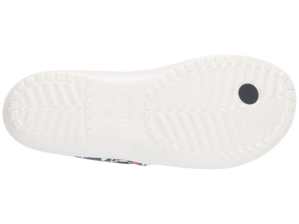 

Crocs Kadee II Anchor Print Flip (Nautical/White) Women's Shoes, Multi