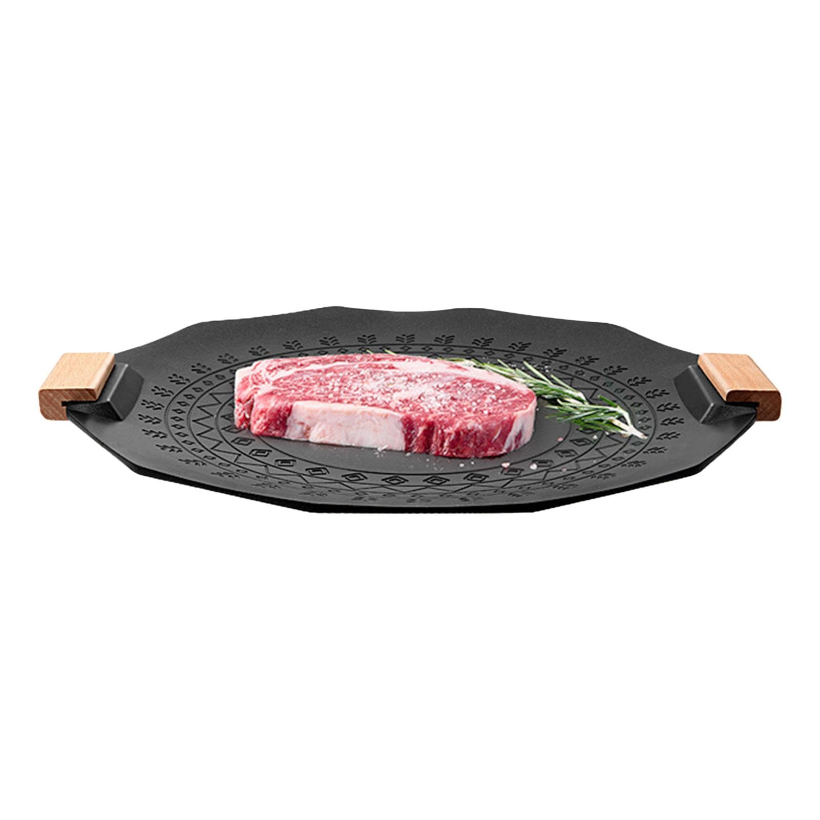 Bistecchiera multiuso, antiaderente per barbecue, piastra superiore | per caminetto, campeggio, barbecue senza fumo, per maiale, , alla griglia