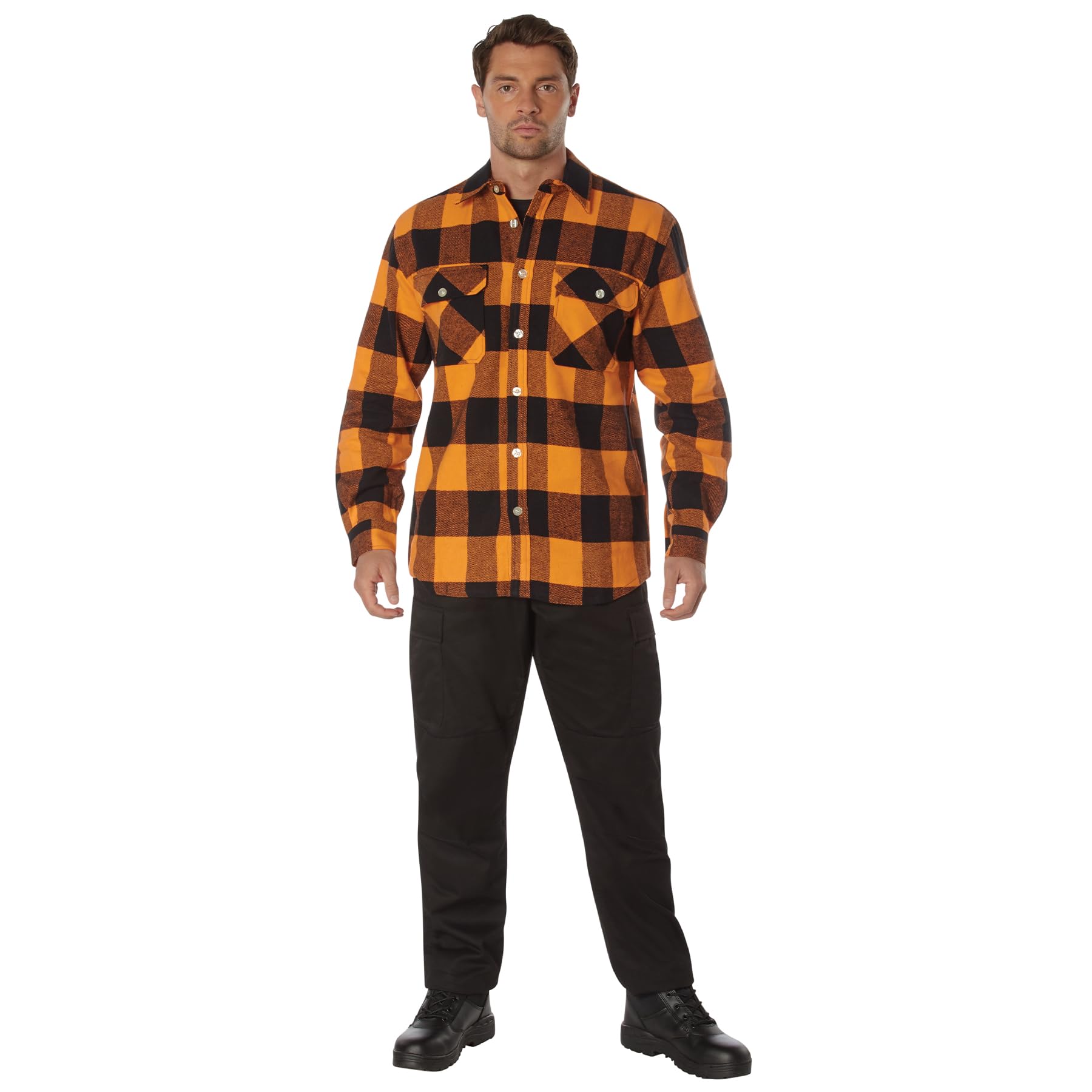 ROTHCO Herren Button-down Extra schweres Buffalo Plaid Flanellhemd (1er Pack)