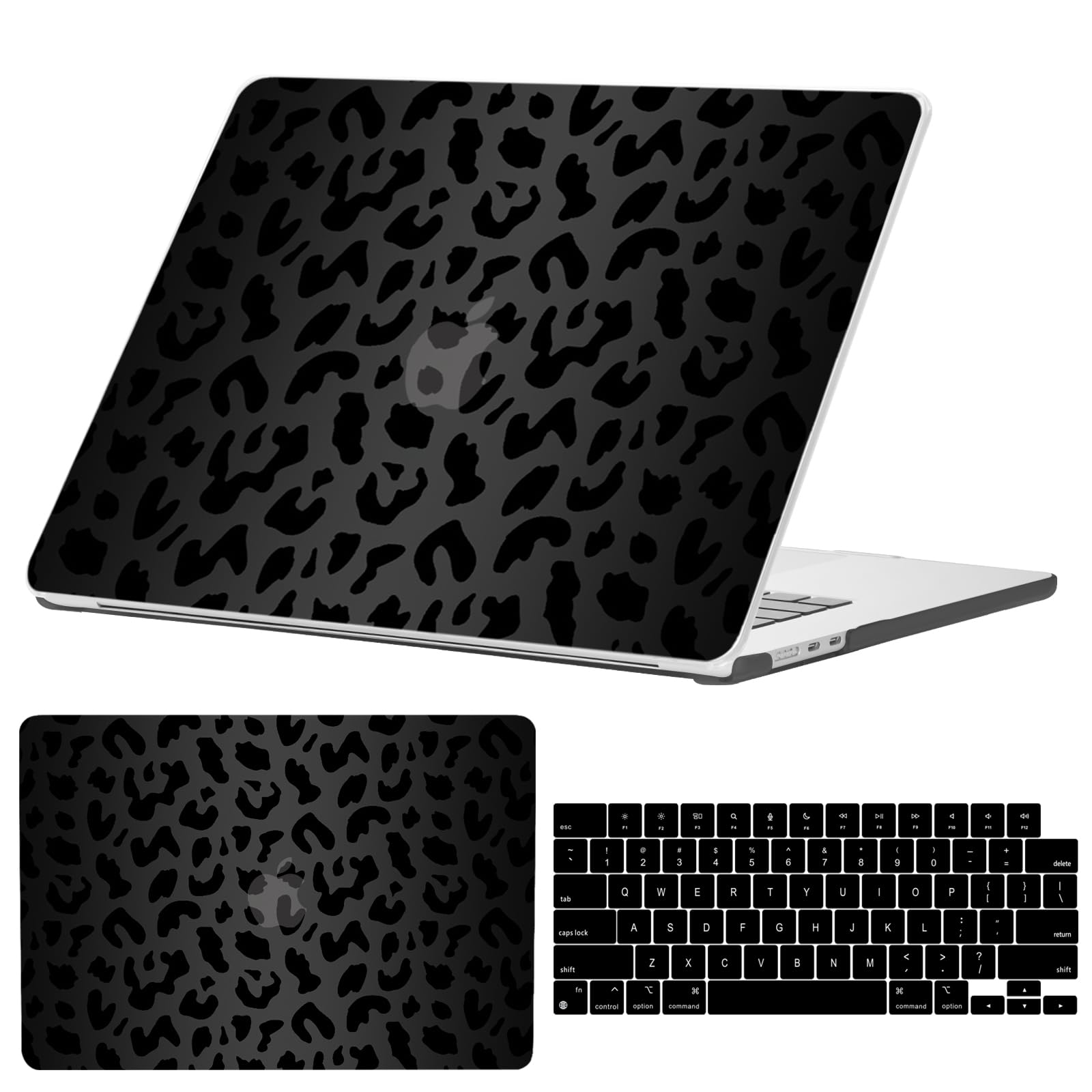 GABraden Compatible with MacBook Air 15 inch Case,2023 Release Mac Air 15.3" A2941 M2 with Retina Display & Touch ID and Keyboard Protectors,Laptop Plastic Hard Shell (Balck Leopard Cheetah) (B0CB14VH9N) Amazon Price History, Amazon Price Tracker