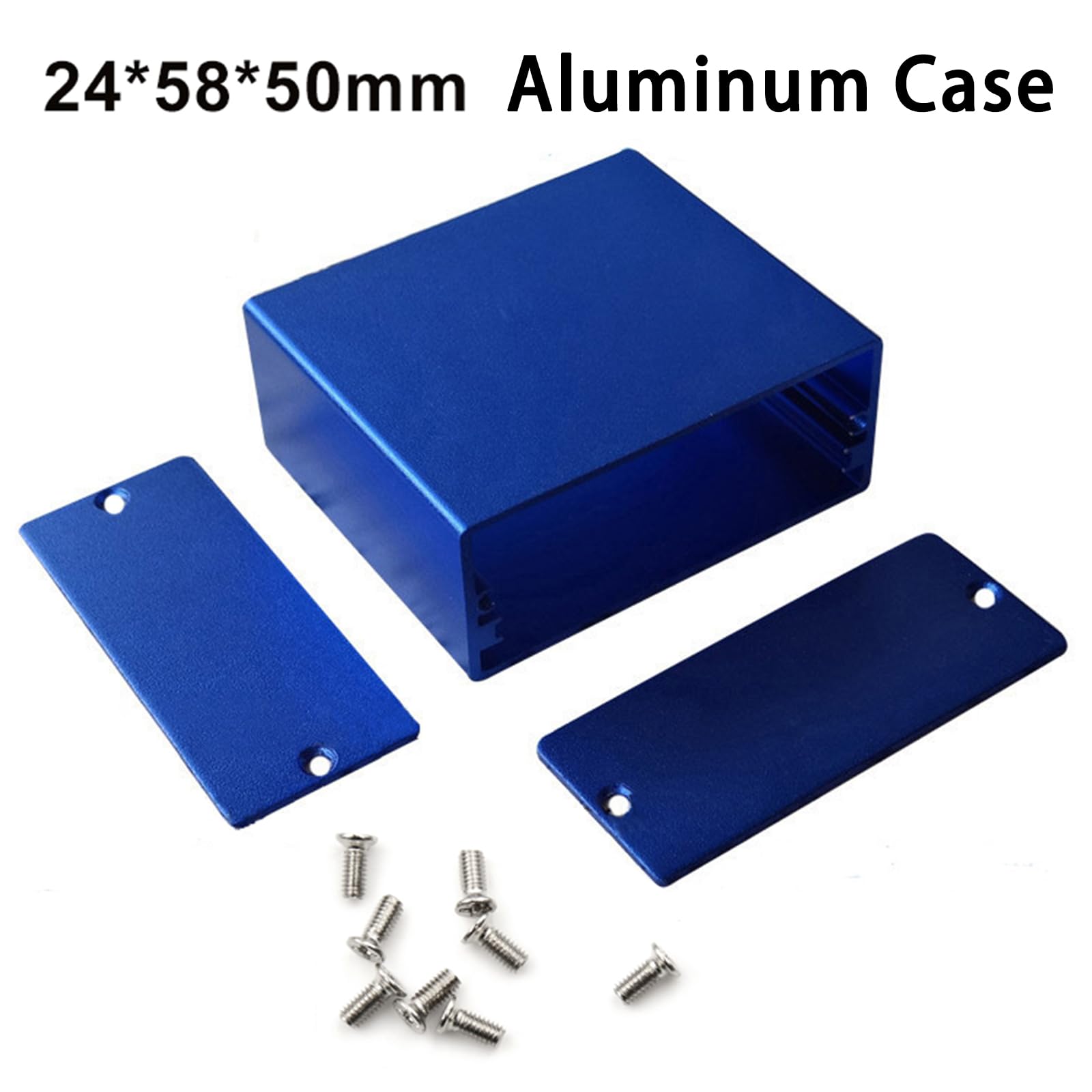 Scatola di progetto in alluminio sezionale in alluminio custodia elettronica per progetti fai da te Circuito, 50x58x24mm