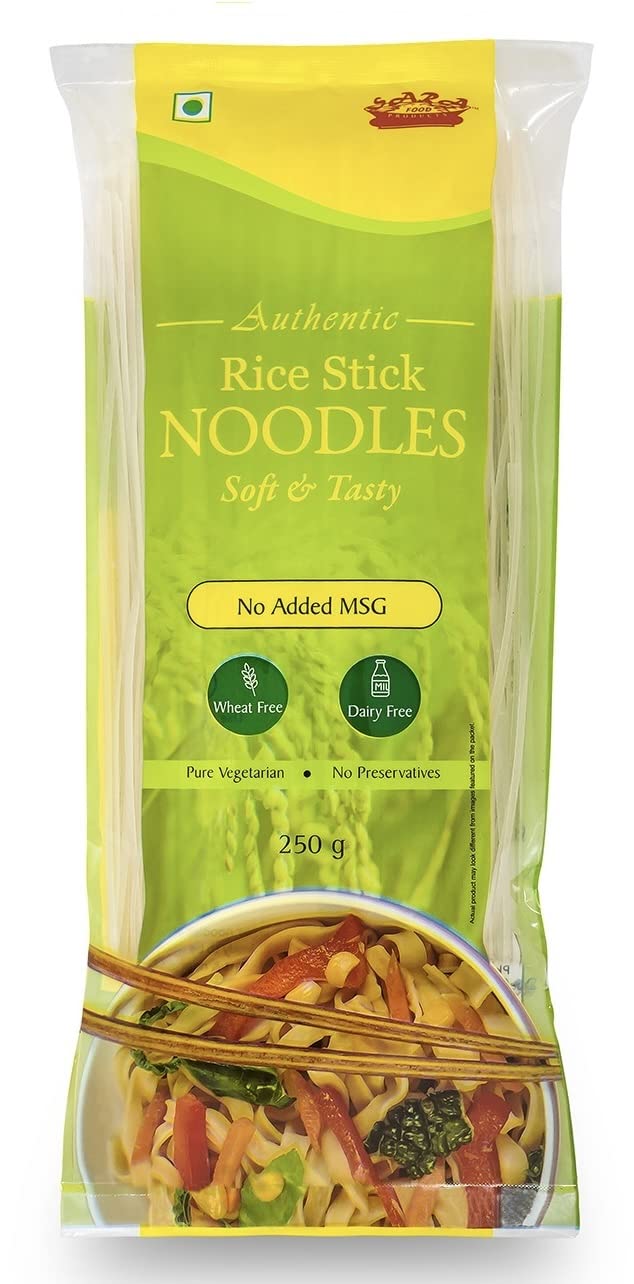Sara Food Products 3Mm Flat Rice Noodles GlutenFree Pure Vegetarian 250 grams Amazon.in
