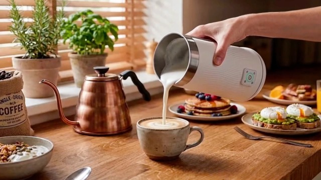 Amazon.com: Wowteam Milk Frother, 4-in-1 Electric Milk Steamer