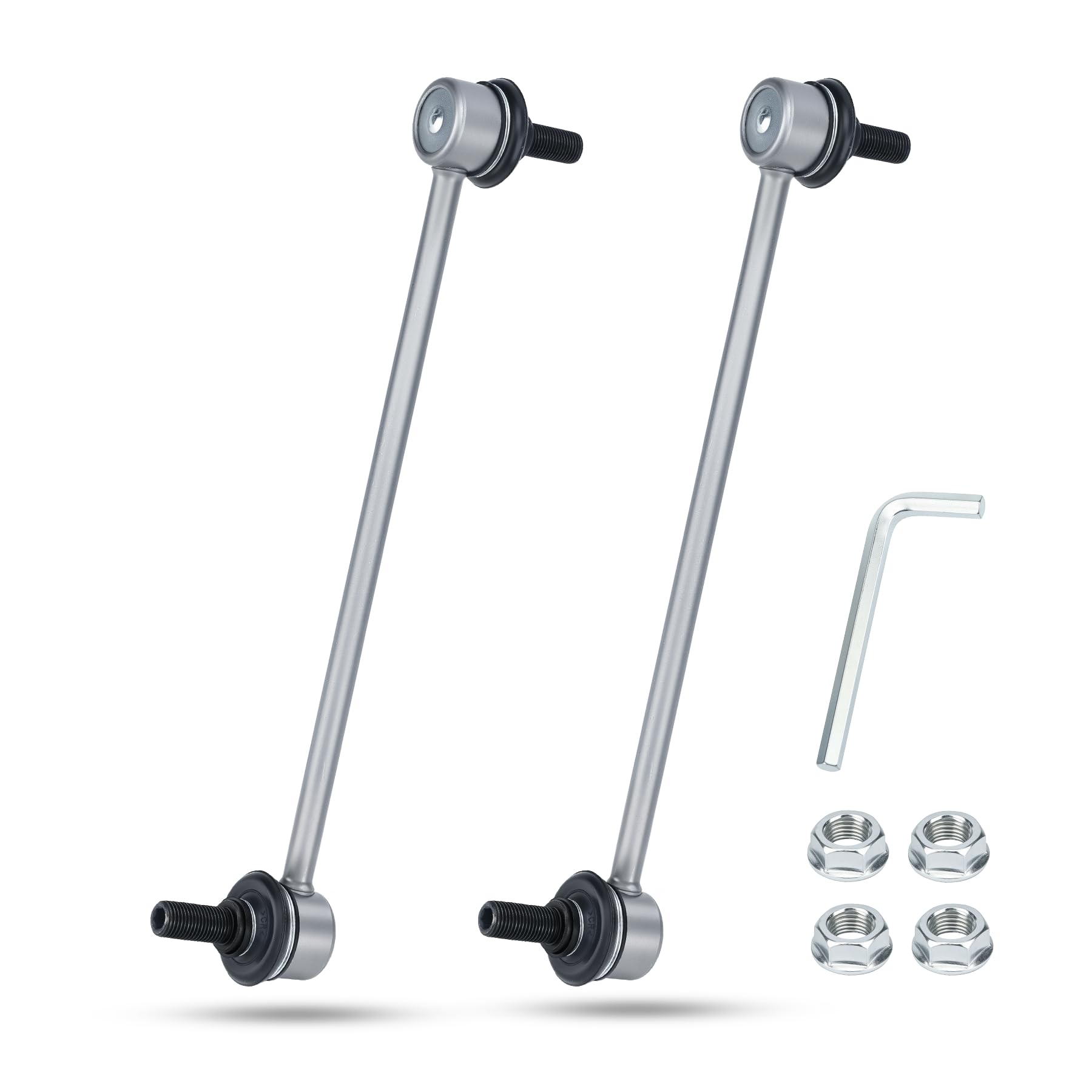 Photo 1 of 10.63" Zinc-Nickel Alloy Front Left & Right Stabilizer Sway Bar Links for Hyundai Azera 12-17, ­Sonata 12-15, Kia Cadenza 14-16, Optima 12-16 54830-3Q000