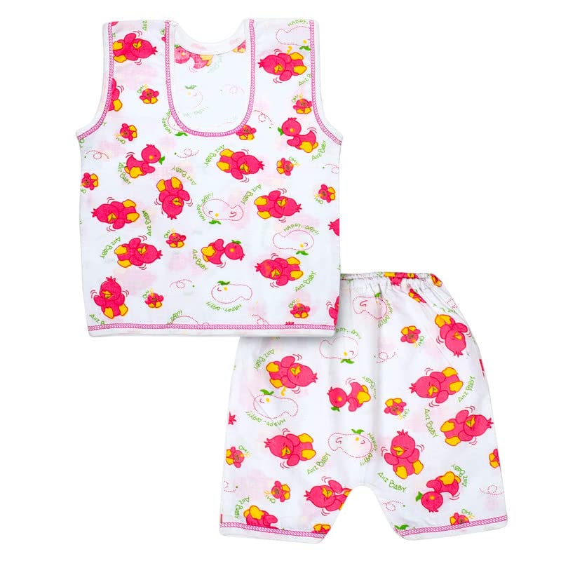 Image of TS LAVI TAVI New Born Baby Clothes Set 0-3 Months - Soft, Breathable, and Multicolor Newborn Clothing Pack of 4